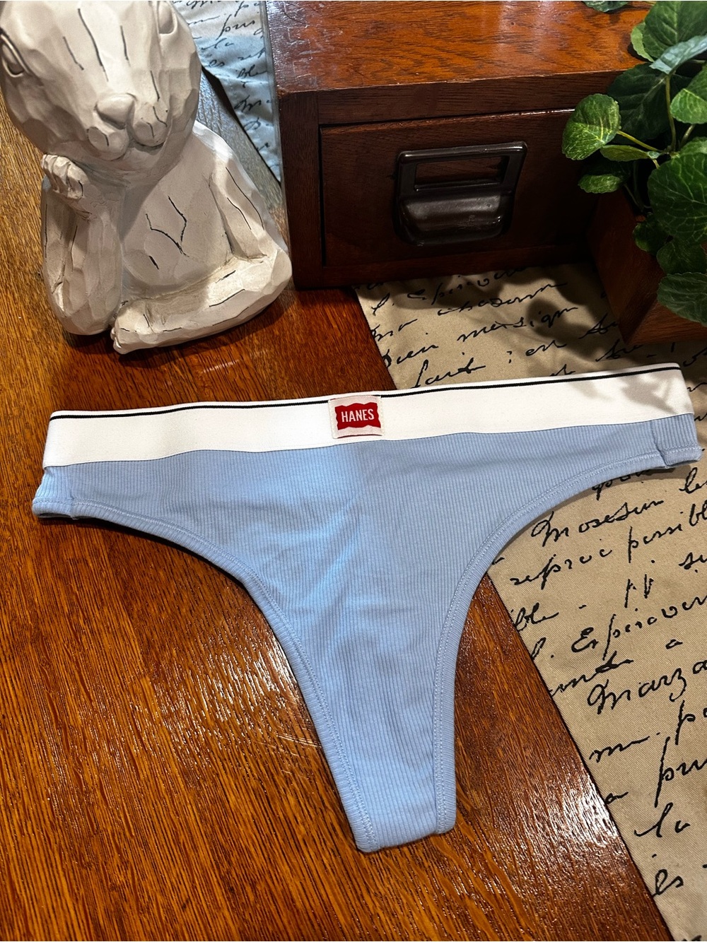 UO Hanes Jersey Knit Thong